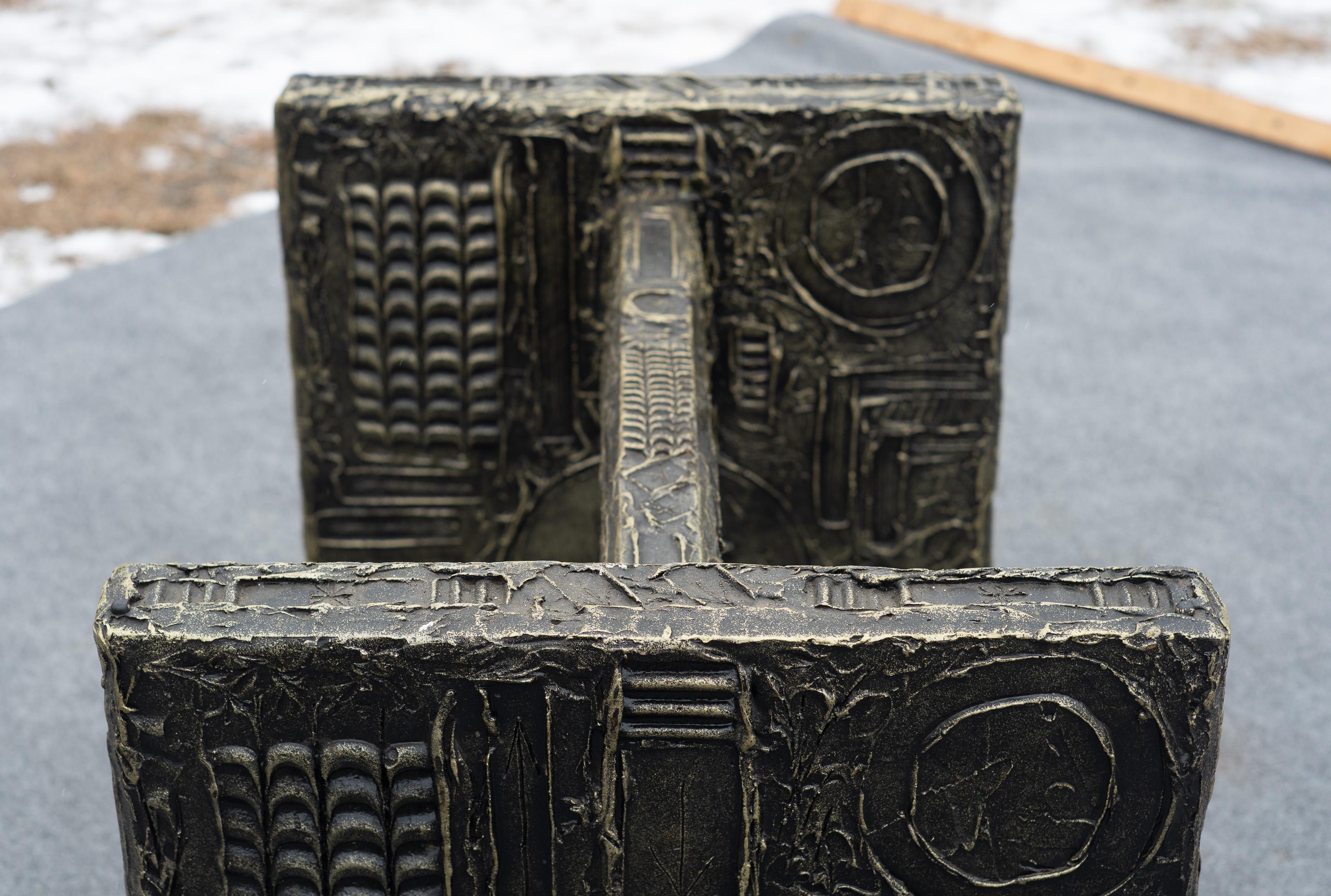 Adrian Pearsall for Craft Associates Brutalist Resin & Glass Dining Table For Sale 11