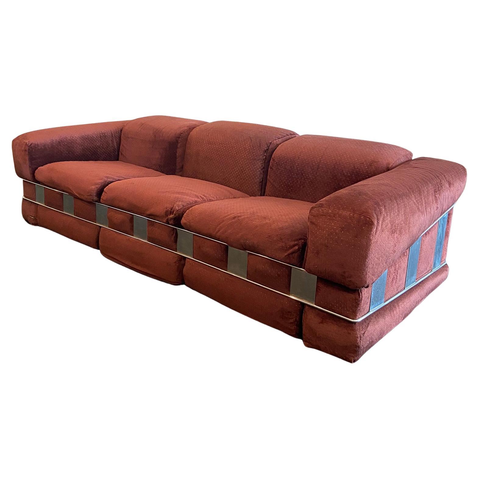 Adrian Pearsall For Craft Associates Chrome Caged Sofa