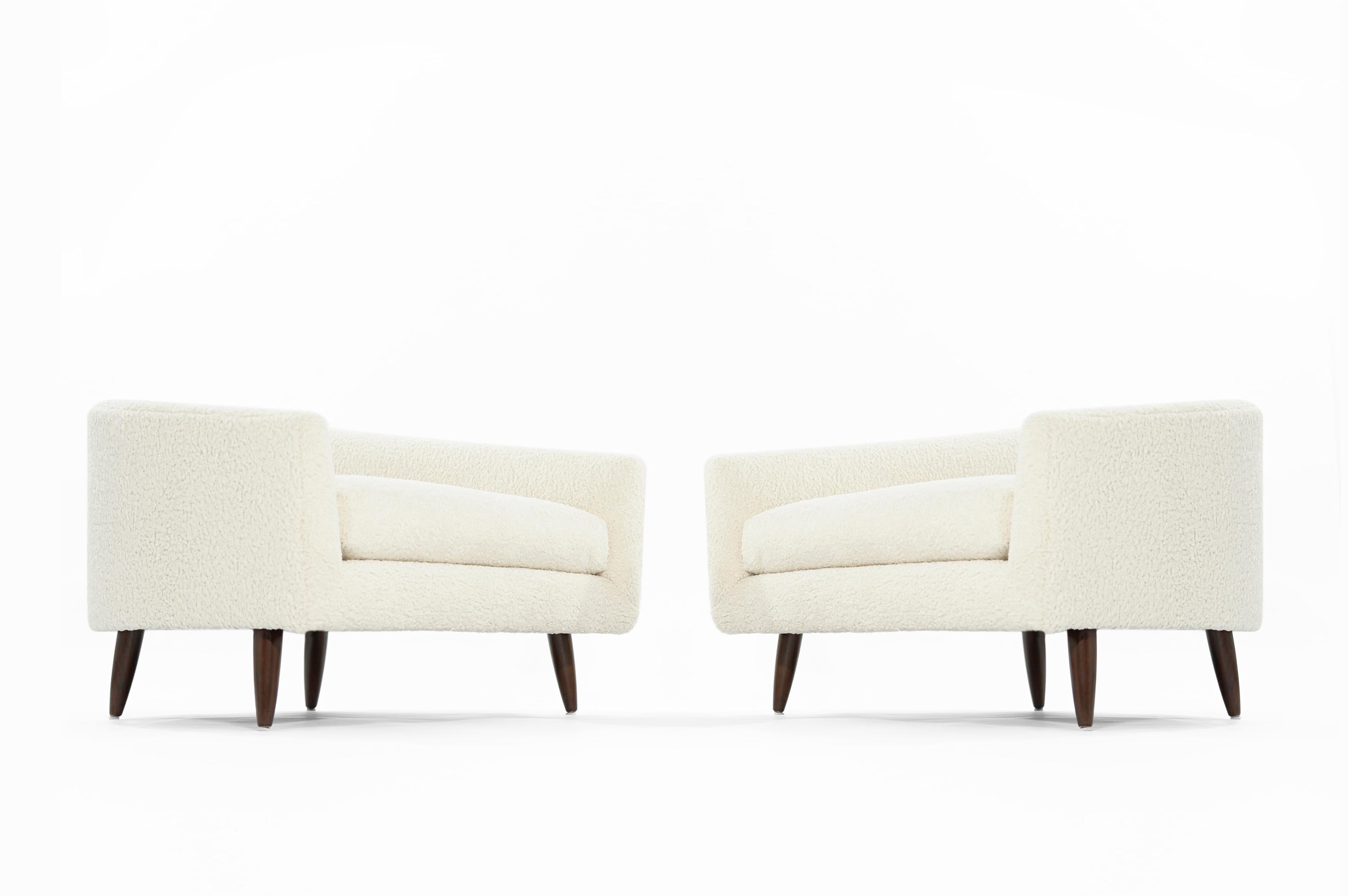 Mid-Century Modern Adrian Pearsall for Craft Associates Cloud Lounges in Bouclé, Model 1415