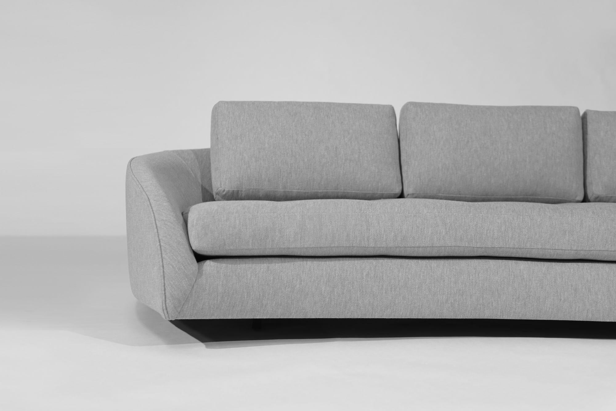 Bouclé Adrian Pearsall for Craft Associates Cloud Sofa, C. 1950s For Sale