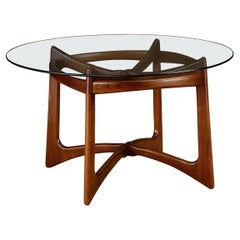 Tavolo da pranzo 'Compass' in noce di Adrian Pearsall per Craft Associates, anni '60
