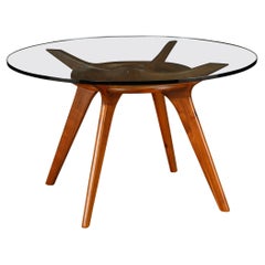 Adrian Pearsall for Craft Associates 'Compass' Dining Table in Walnut, 1960s