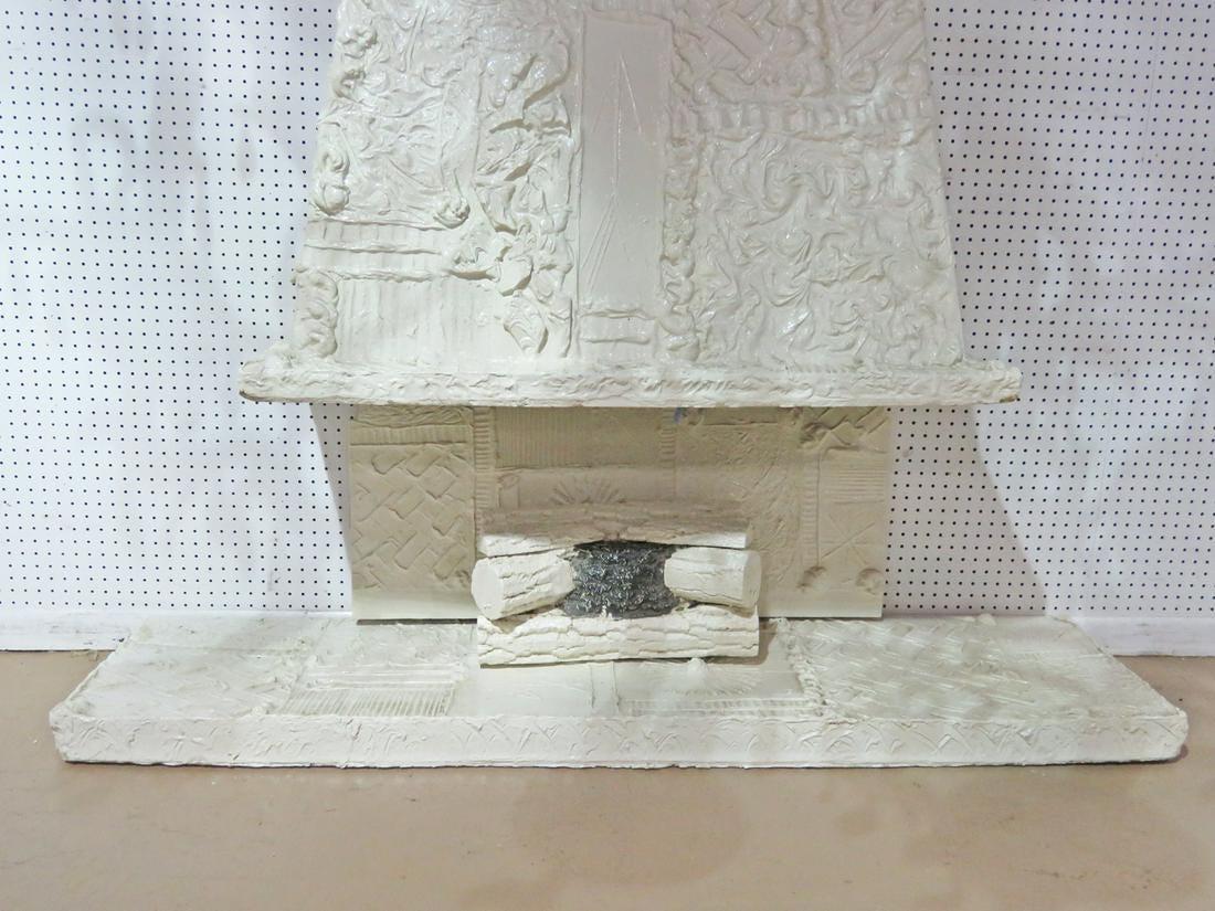 Late 20th Century Adrian Pearsall for Craft Associates Faux Fireplace For Sale
