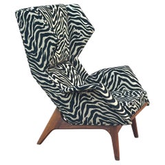 Adrian Pearsall for Craft Associates Inc. Model 2206 Sculptural Wing Chair