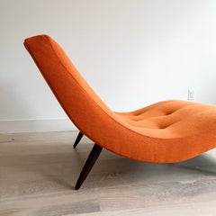 Adrian Pearsall for Craft Associates Inc Wave Chaise - New Orange Upholstery