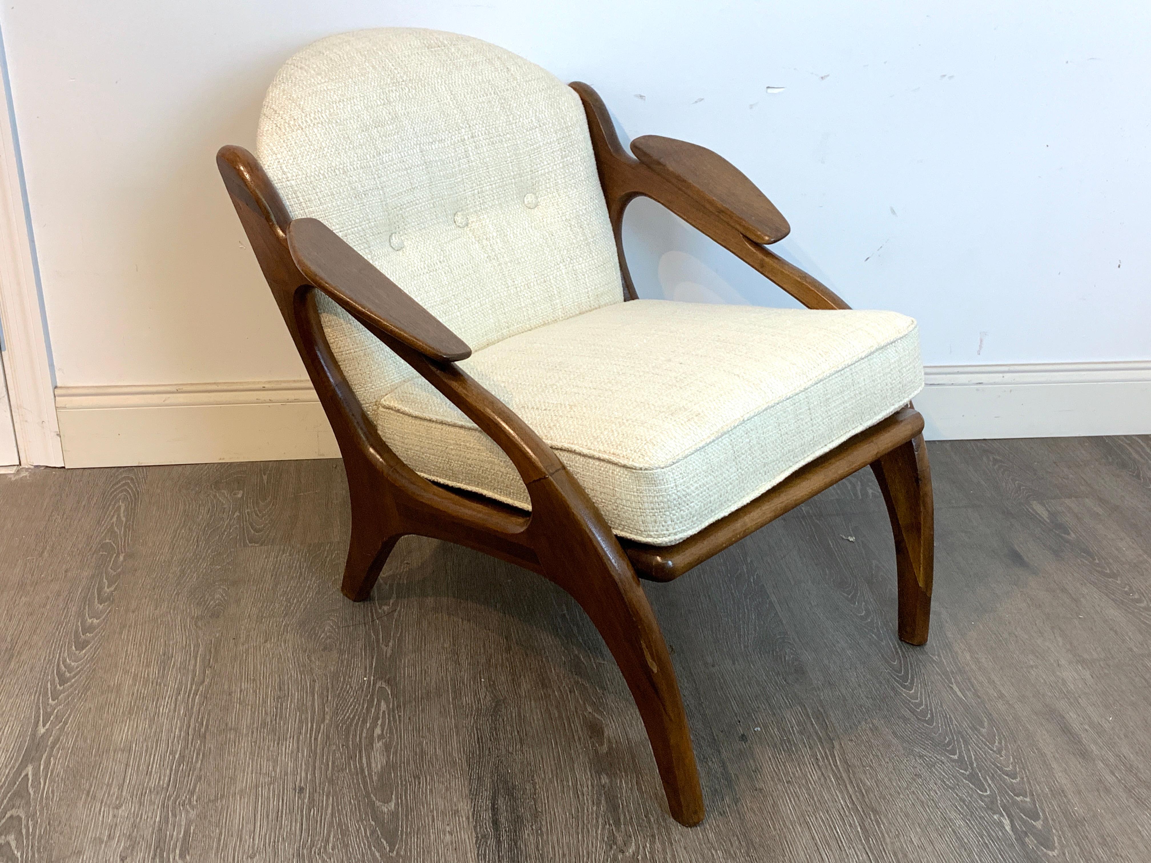 American Adrian Pearsall for Craft Associates Lounge Chair #2249-C, Restored