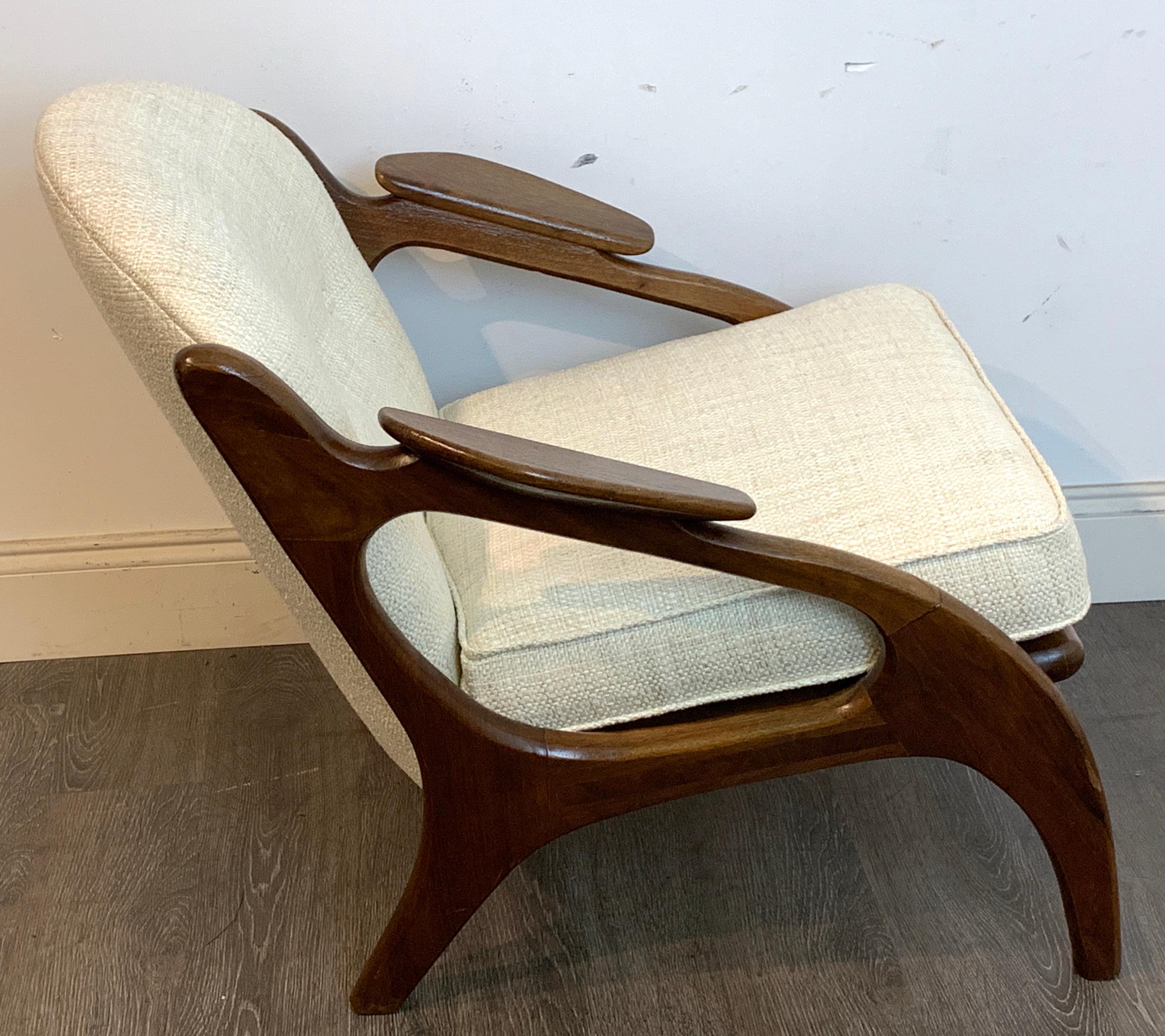 Adrian Pearsall for Craft Associates Lounge Chair #2249-C, Restored In Good Condition In West Palm Beach, FL