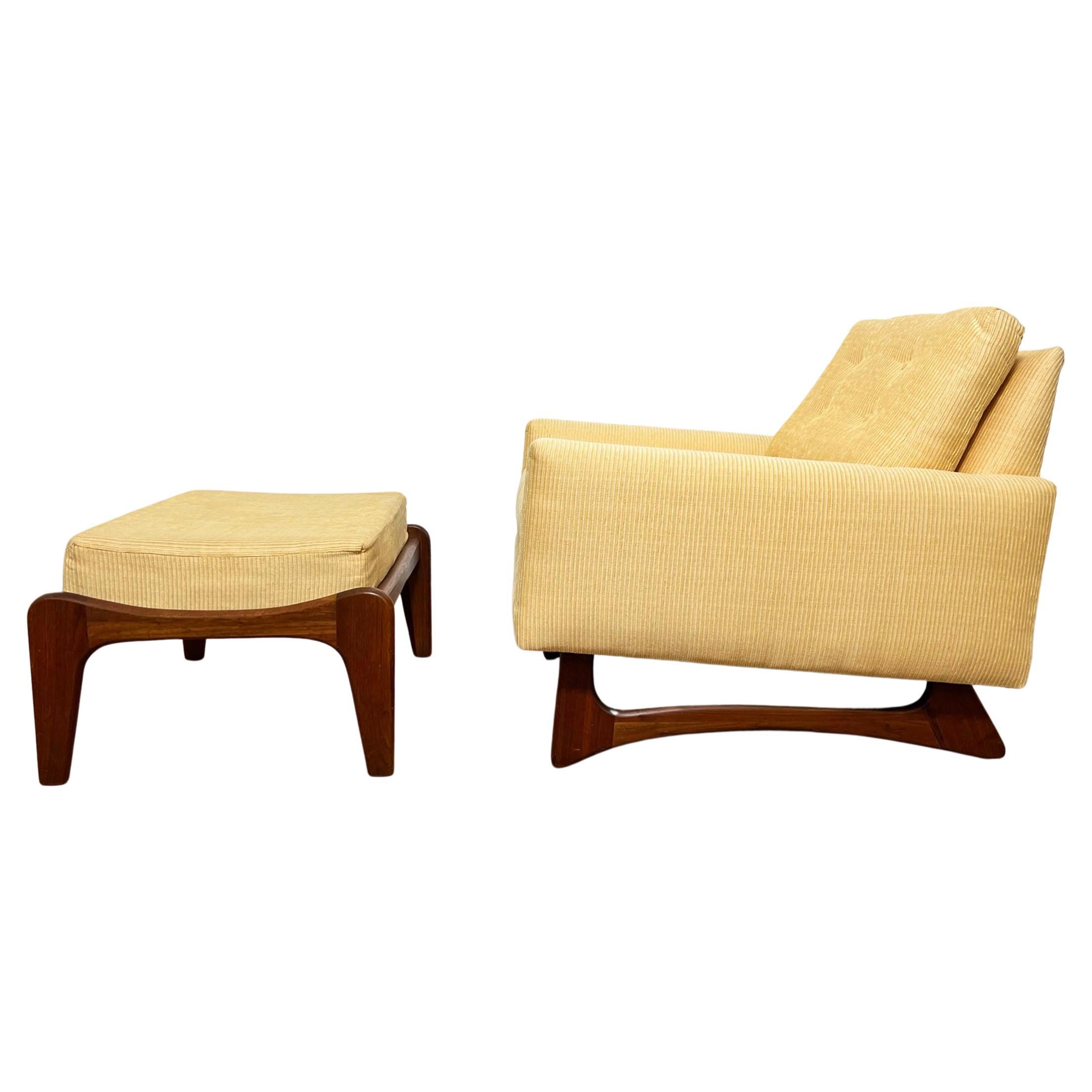Adrian Pearsall for Craft Associates Lounge Chair and Ottoman, circa 1960s For Sale