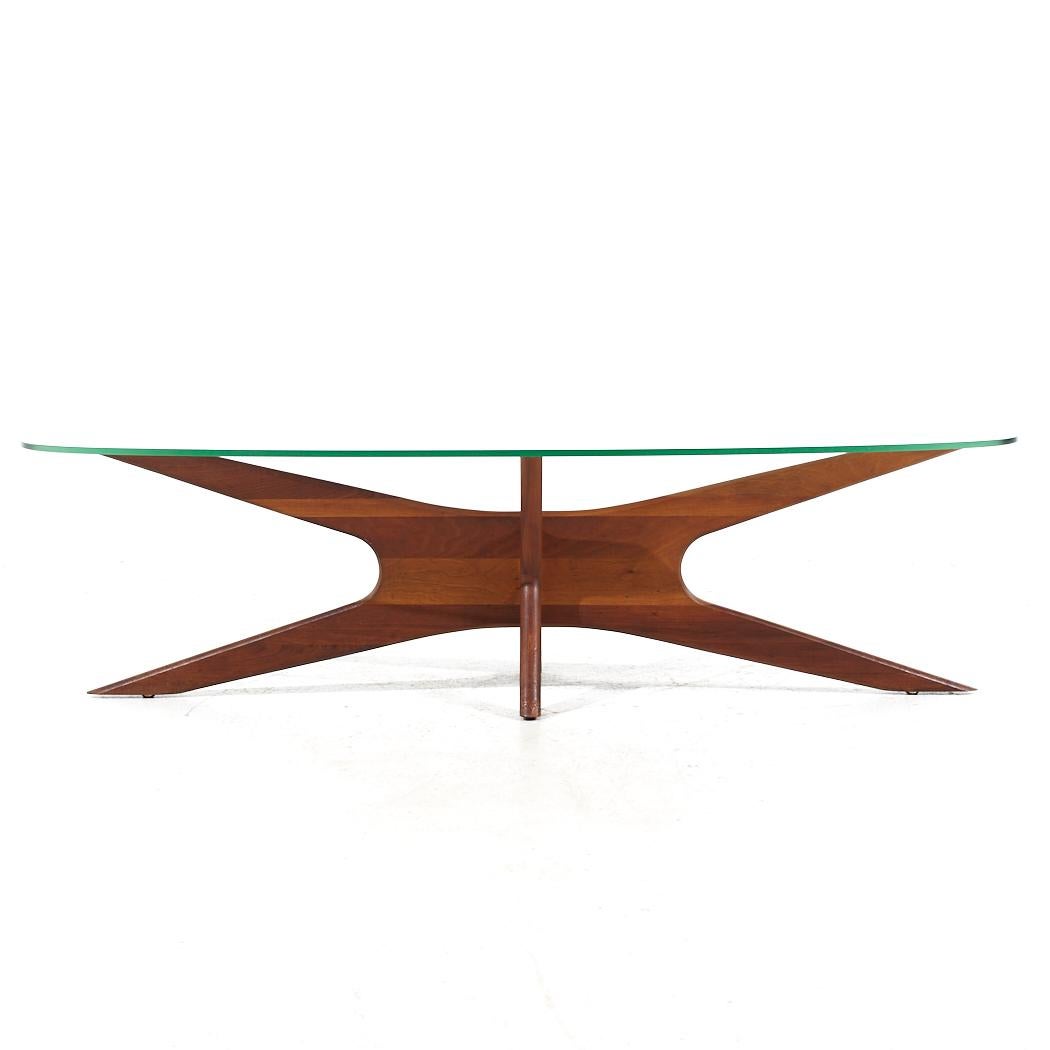 Adrian Pearsall for Craft Associates Mid Century Jacks Walnut Surfboard Coffee Table

This coffee table measures: 59.25 wide x 19.75 deep x 15.75 inches high

All pieces of furniture can be had in what we call restored vintage condition. That means