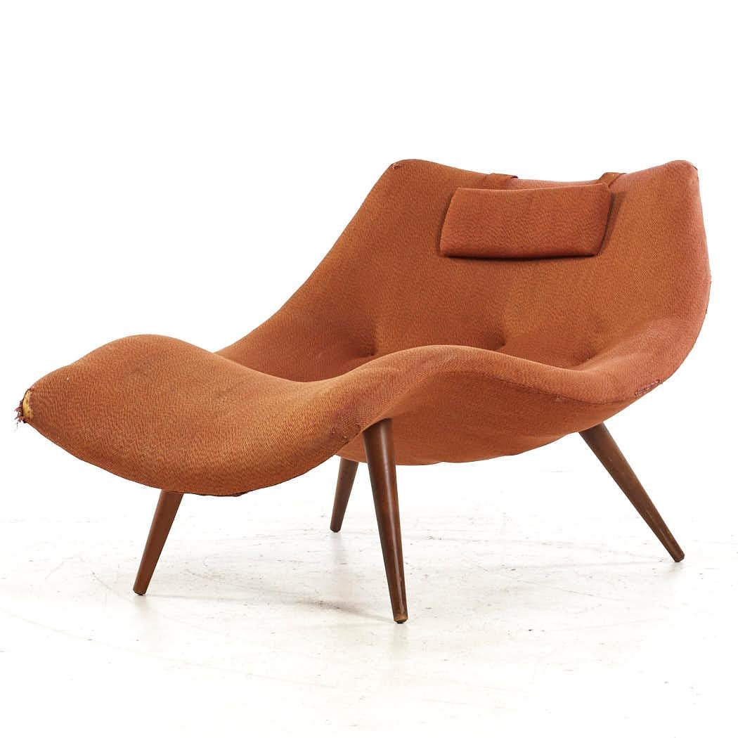 Mid-Century Modern Adrian Pearsall for Craft Associates Mid Century 1828-C Chaise Lounge For Sale