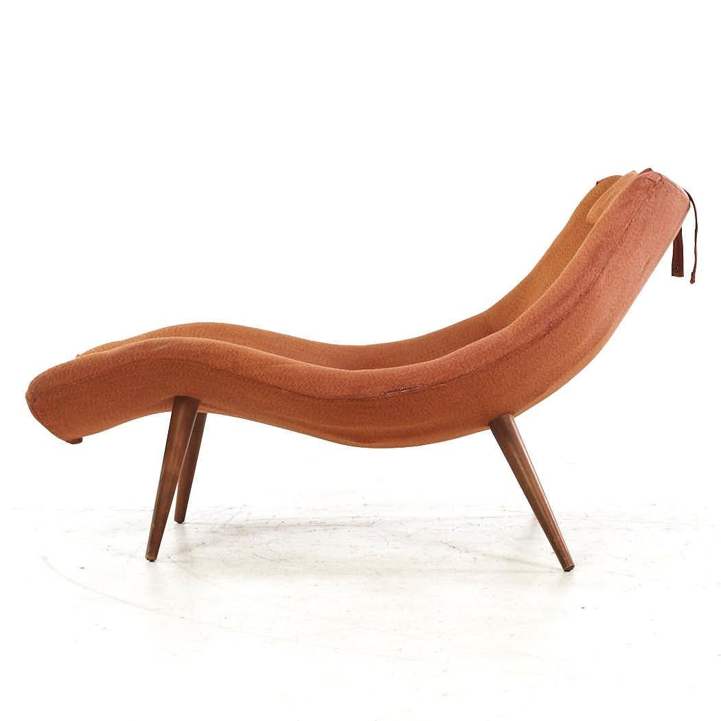 Adrian Pearsall for Craft Associates Mid Century 1828-C Chaise Lounge For Sale 1