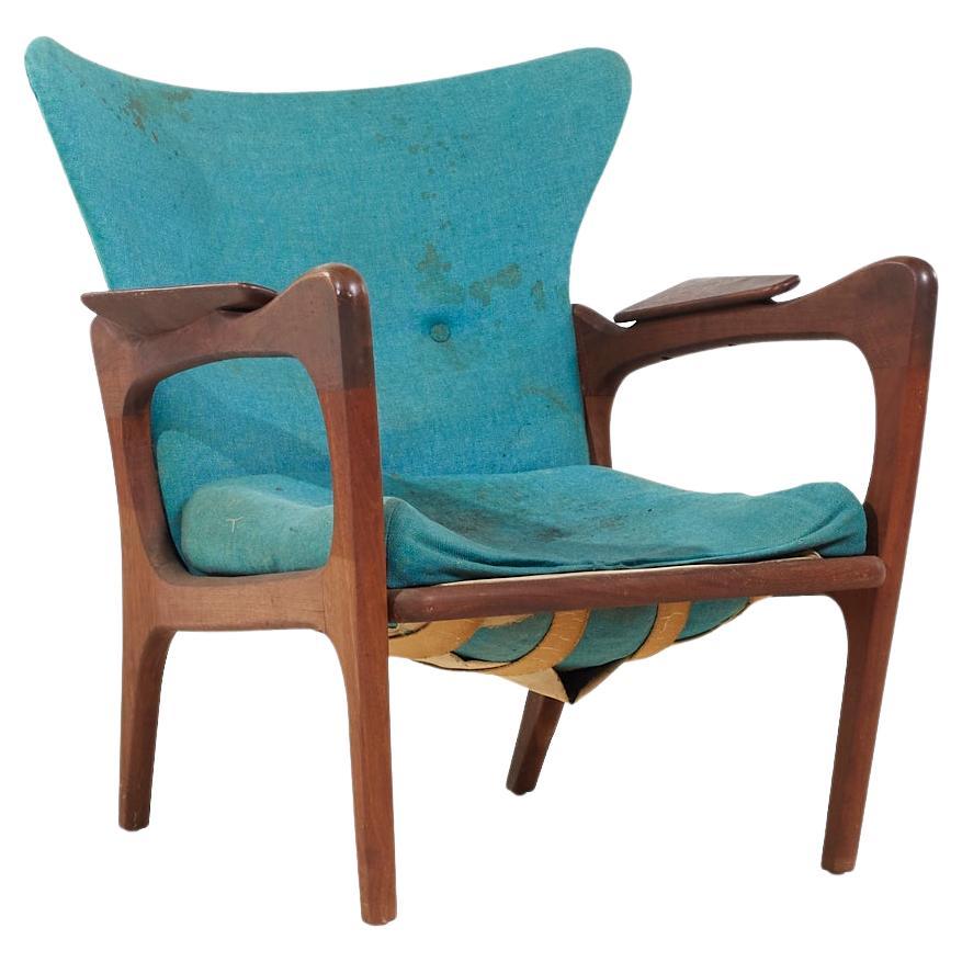 SOLD 04/26/24Adrian Pearsall for Craft Associates MCM 2291-C Walnut Lounge Chair