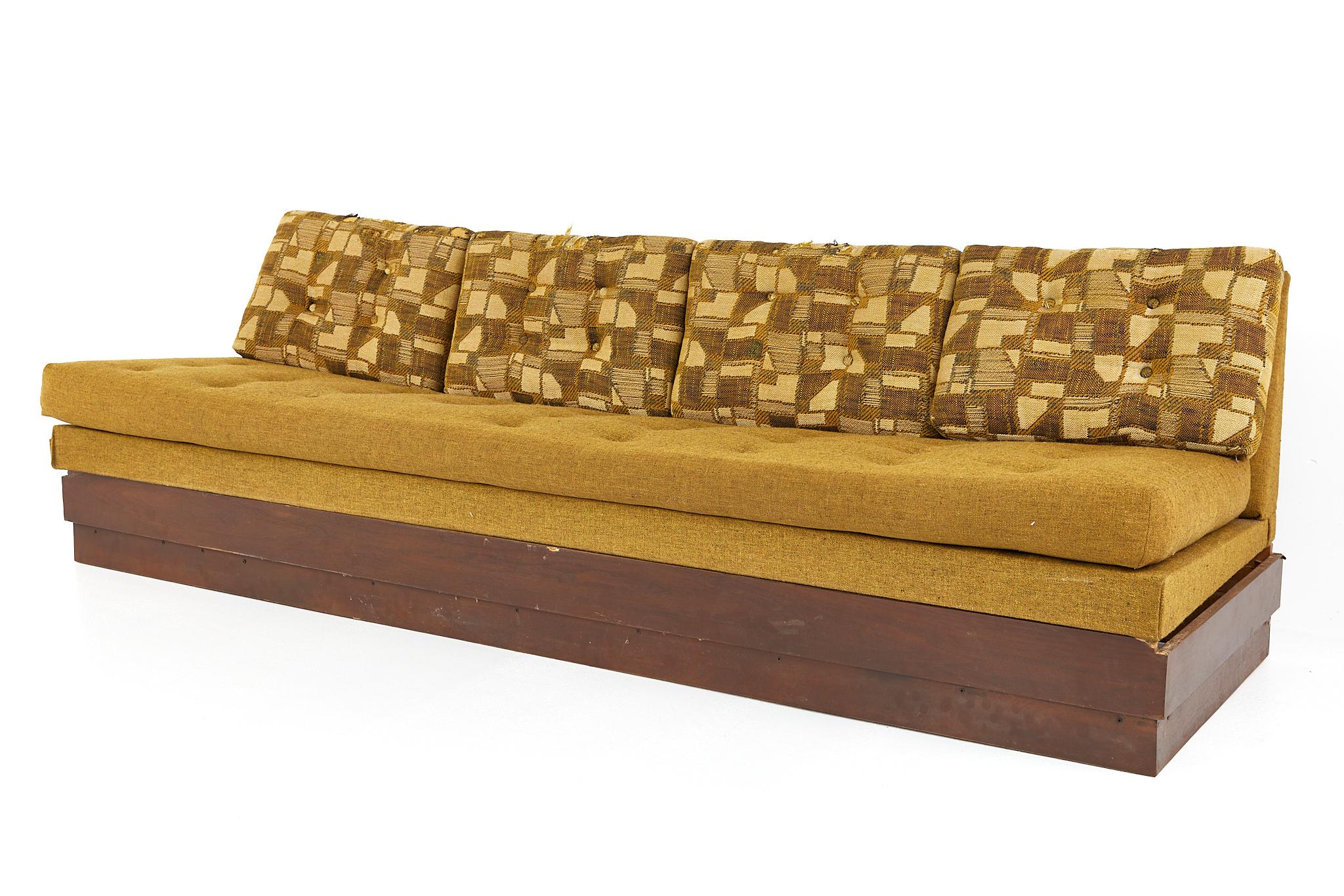 Mid-Century Modern Adrian Pearsall for Craft Associates Mid Century Armless Sofa For Sale