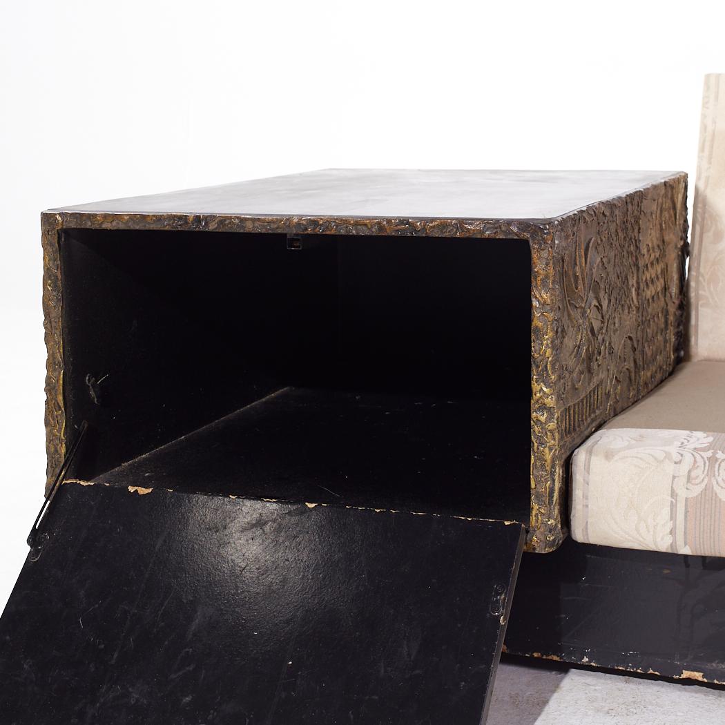 Fine XX secolo Adrian Pearsall per Craft Associates Divano brutalista di metà secolo in vendita