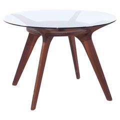 Adrian Pearsall para Craft Associates Mesa de comedor de nogal Compass de mediados de siglo