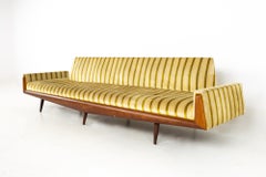 Adrian Pearsall for Craft Associates Mid Century Extra Long Walnut Gondola Sofa