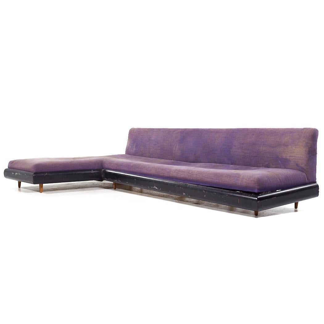 Mid-Century Modern Adrian Pearsall for Craft Associates Mid Century Grand Boomerang Sofa For Sale
