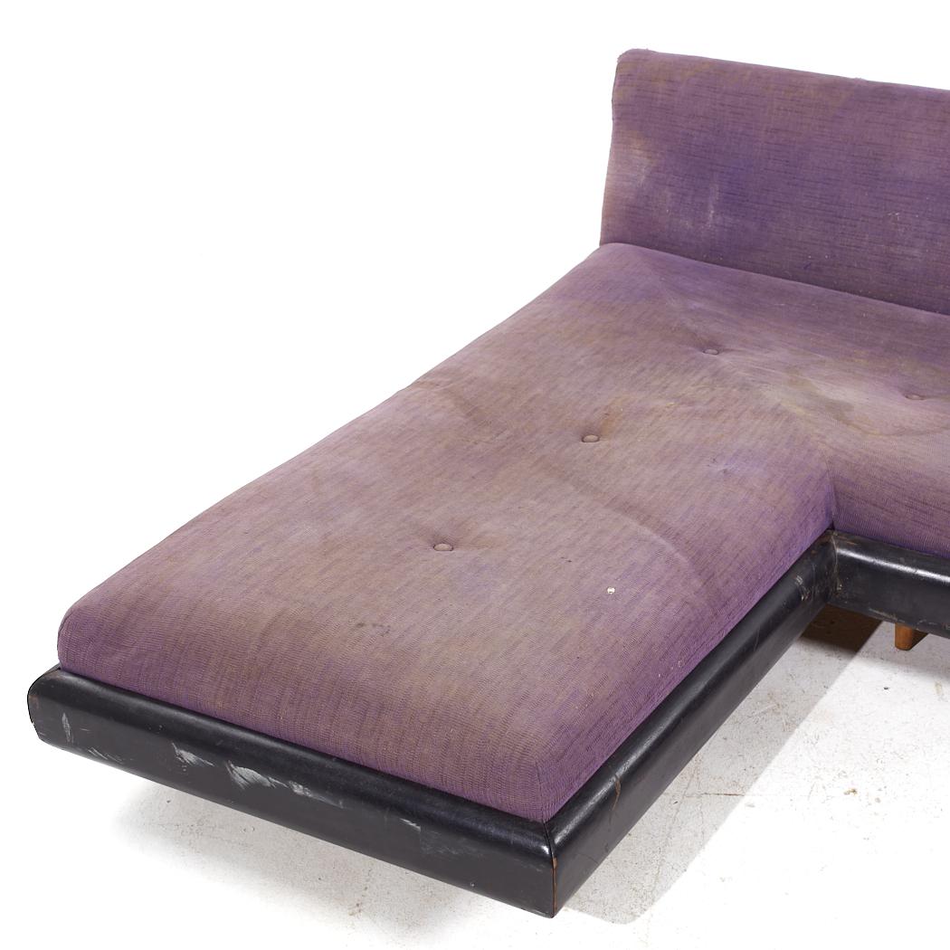American Adrian Pearsall for Craft Associates Mid Century Grand Boomerang Sofa For Sale