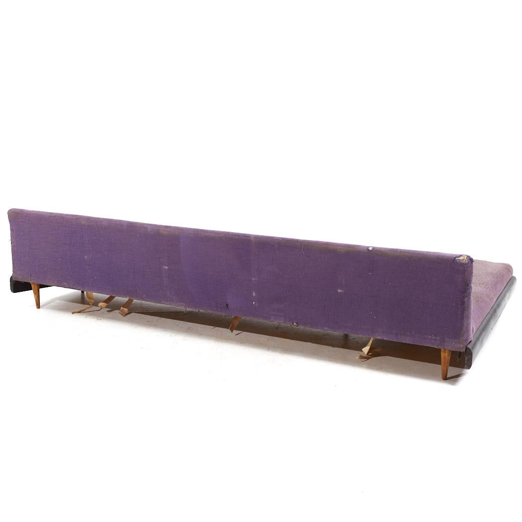 Adrian Pearsall for Craft Associates Mid Century Grand Boomerang Sofa For Sale 1