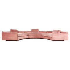 Adrian Pearsall für Craft Associates Halbkreisförmiges Sofa mit Unterteils aus der Mitte des Jahrhunderts