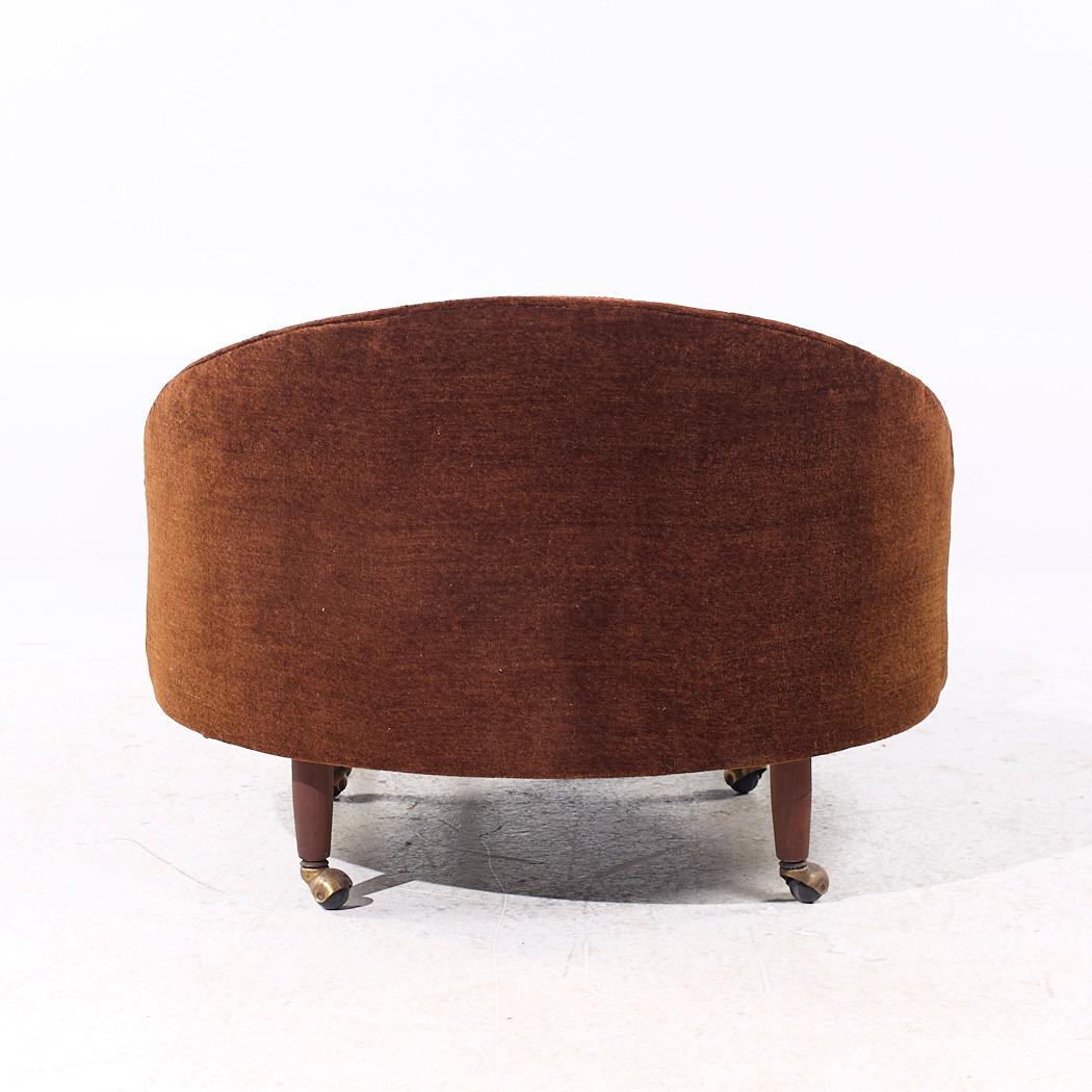 Adrian Pearsall for Craft Associates Mid Century Havana Chair with Ottoman In Good Condition In Countryside, IL