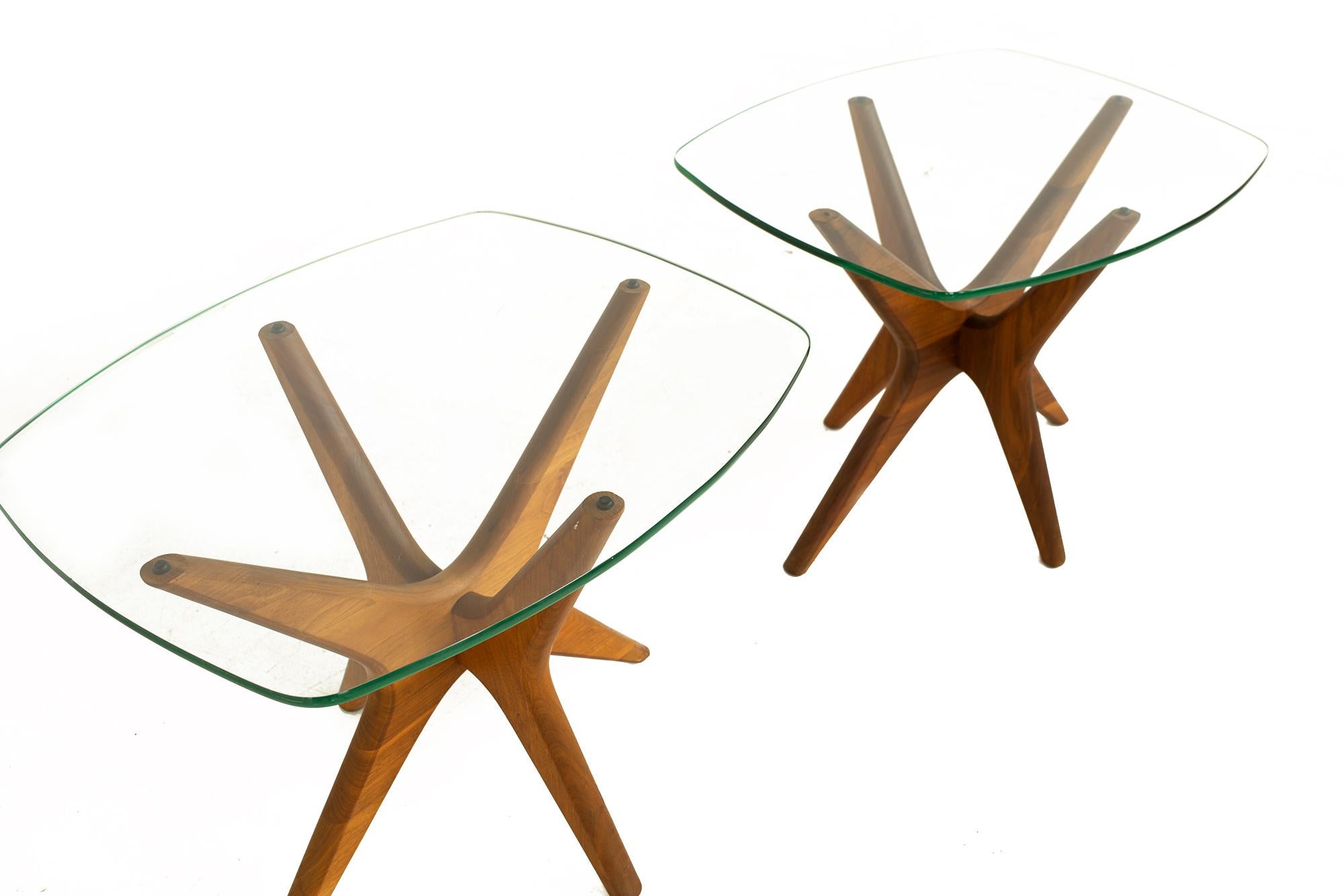 Mid-Century Modern Adrian Pearsall for Craft Associates Mid Century Jacks Side End Table, Pair