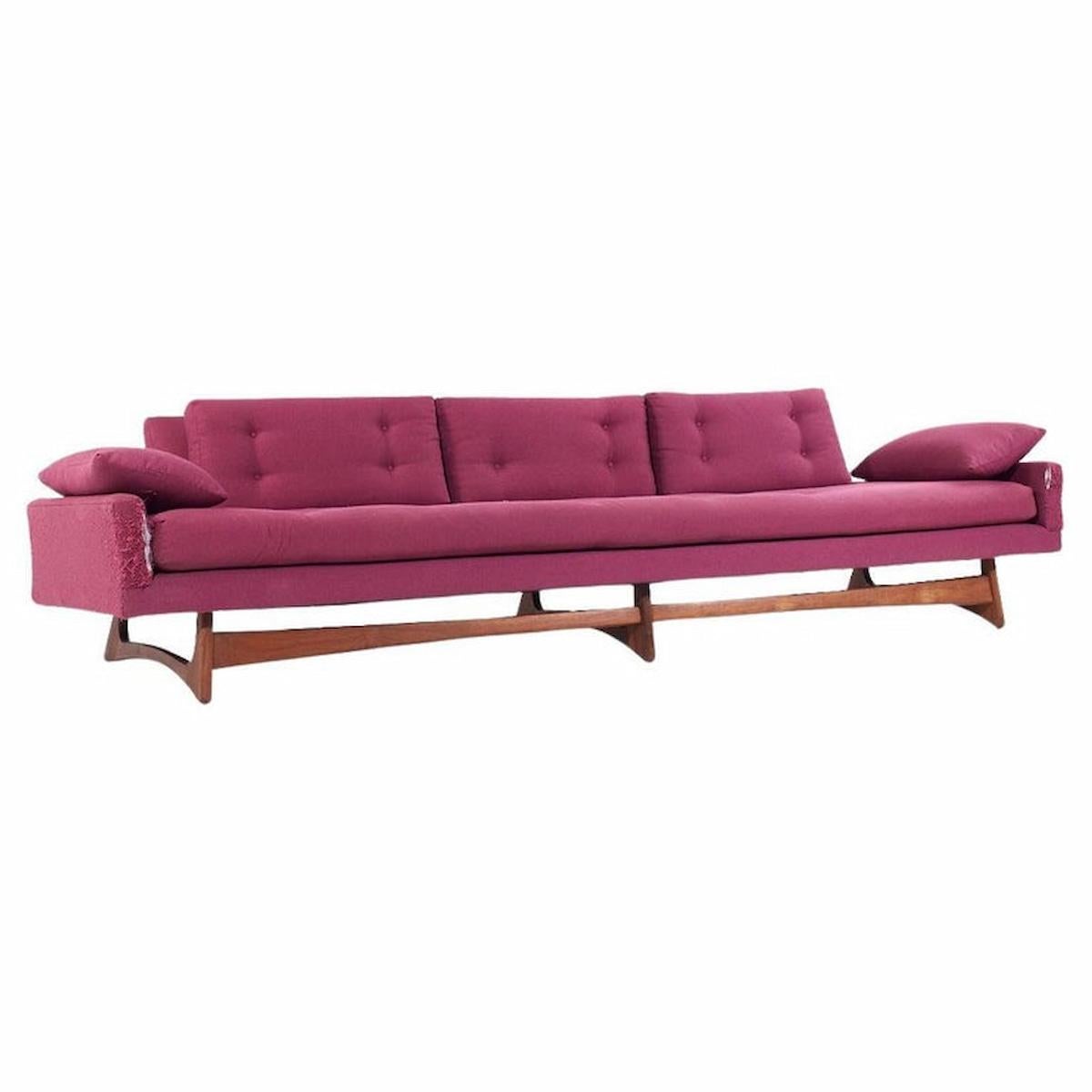 Adrian Pearsall für Craft Associates Langes Gondola-Sofa aus der Mitte des Jahrhunderts im Angebot 3