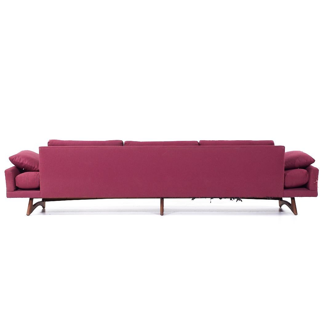 Adrian Pearsall für Craft Associates Langes Gondola-Sofa aus der Mitte des Jahrhunderts im Zustand „Gut“ im Angebot in Countryside, IL