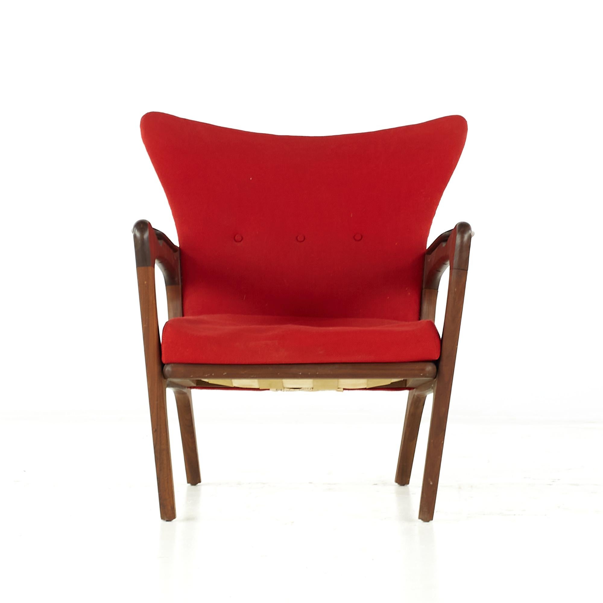 Adrian Pearsall for Craft Associates Mid Century Lounge Chair - Pair In Good Condition For Sale In Countryside, IL