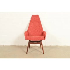 Adrian Pearsall for Craft Associates Mid-Century Modern High Back Lounge Chair