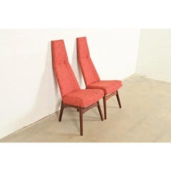 Adrian Pearsall for Craft Associates Mid-Century Modern High Back Side Chairs