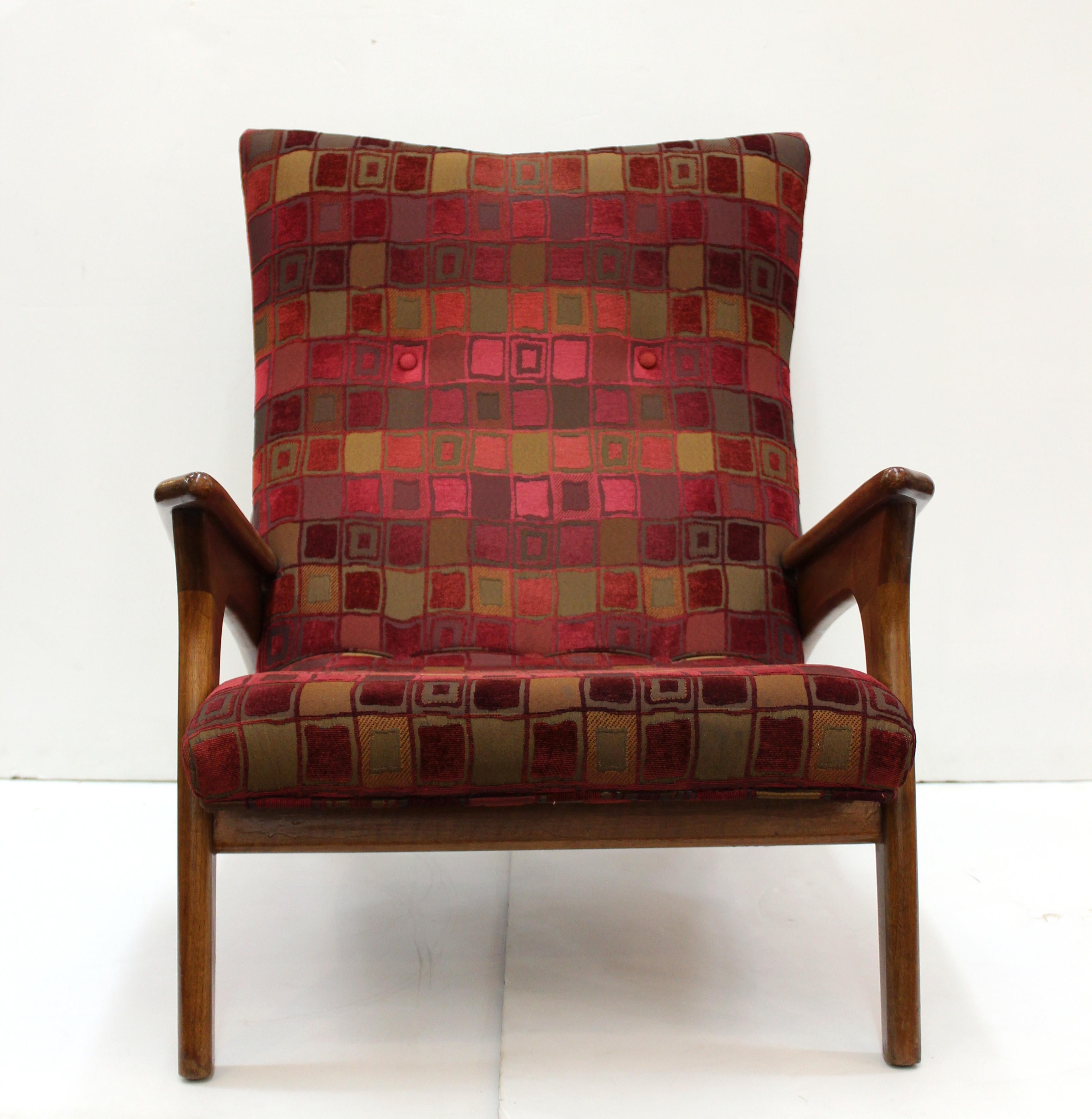 Adrian Pearsall for Craft Associates Mid-Century Modern Lounge Chair and Ottoman In Good Condition In New York, NY