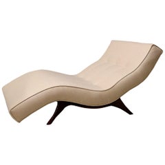 Vintage Adrian Pearsall for Craft Associates Mid-Century Modern Wave Chaise Lounge Chair