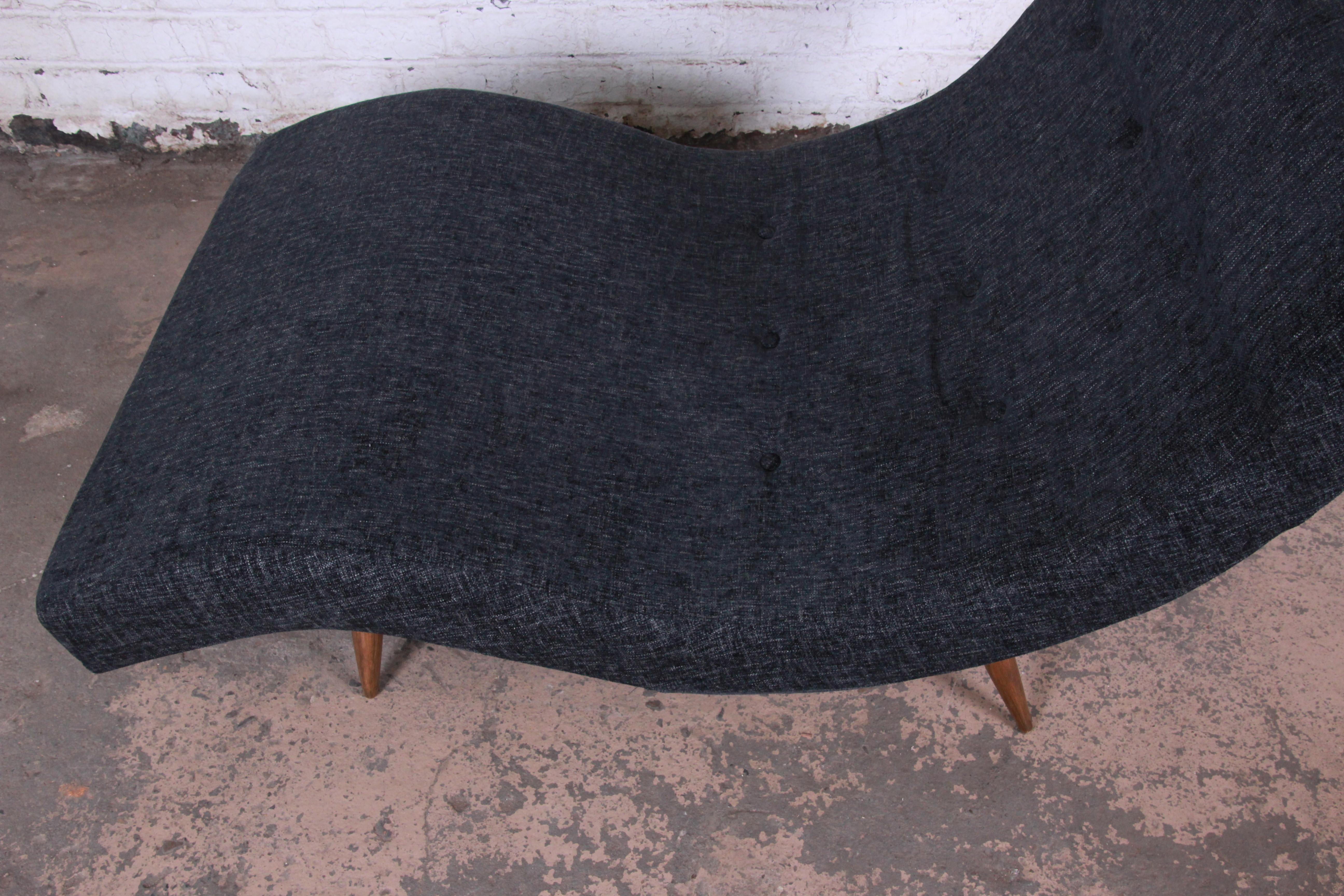 Mid-20th Century Adrian Pearsall for Craft Associates Mid-Century Modern Wave Chaise Lounge