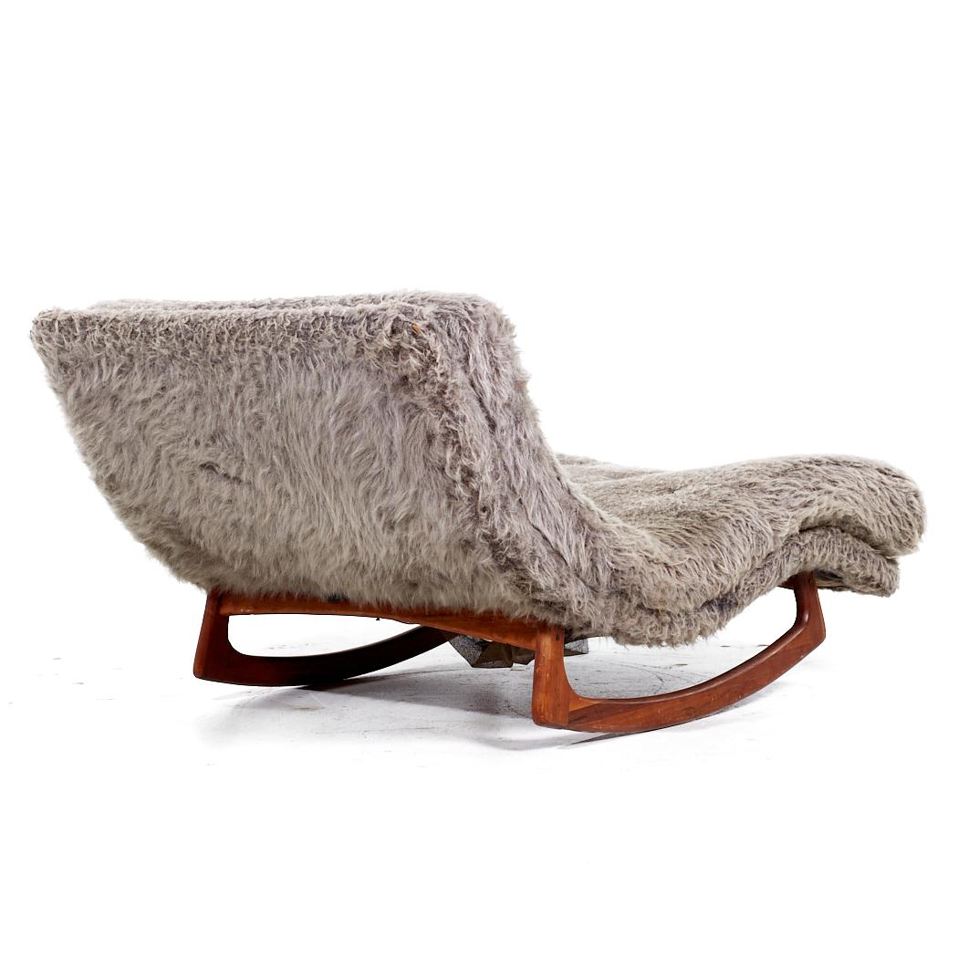 American Adrian Pearsall for Craft Associates Mid Century Rocking Wave Chaise