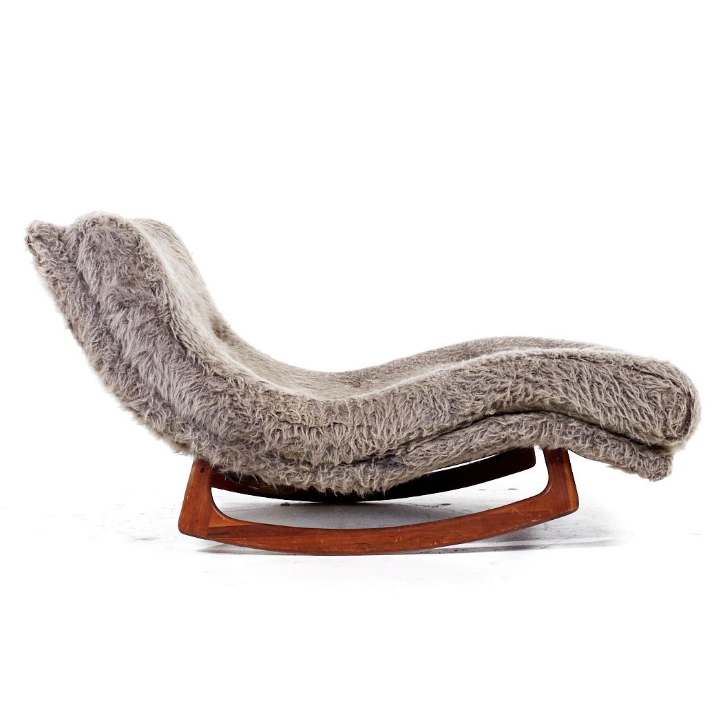 Upholstery Adrian Pearsall for Craft Associates Mid Century Rocking Wave Chaise