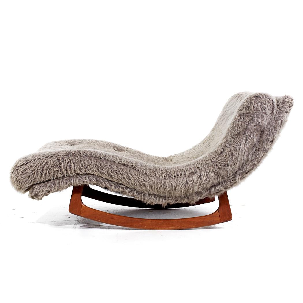 Adrian Pearsall for Craft Associates Mid Century Rocking Wave Chaise 1