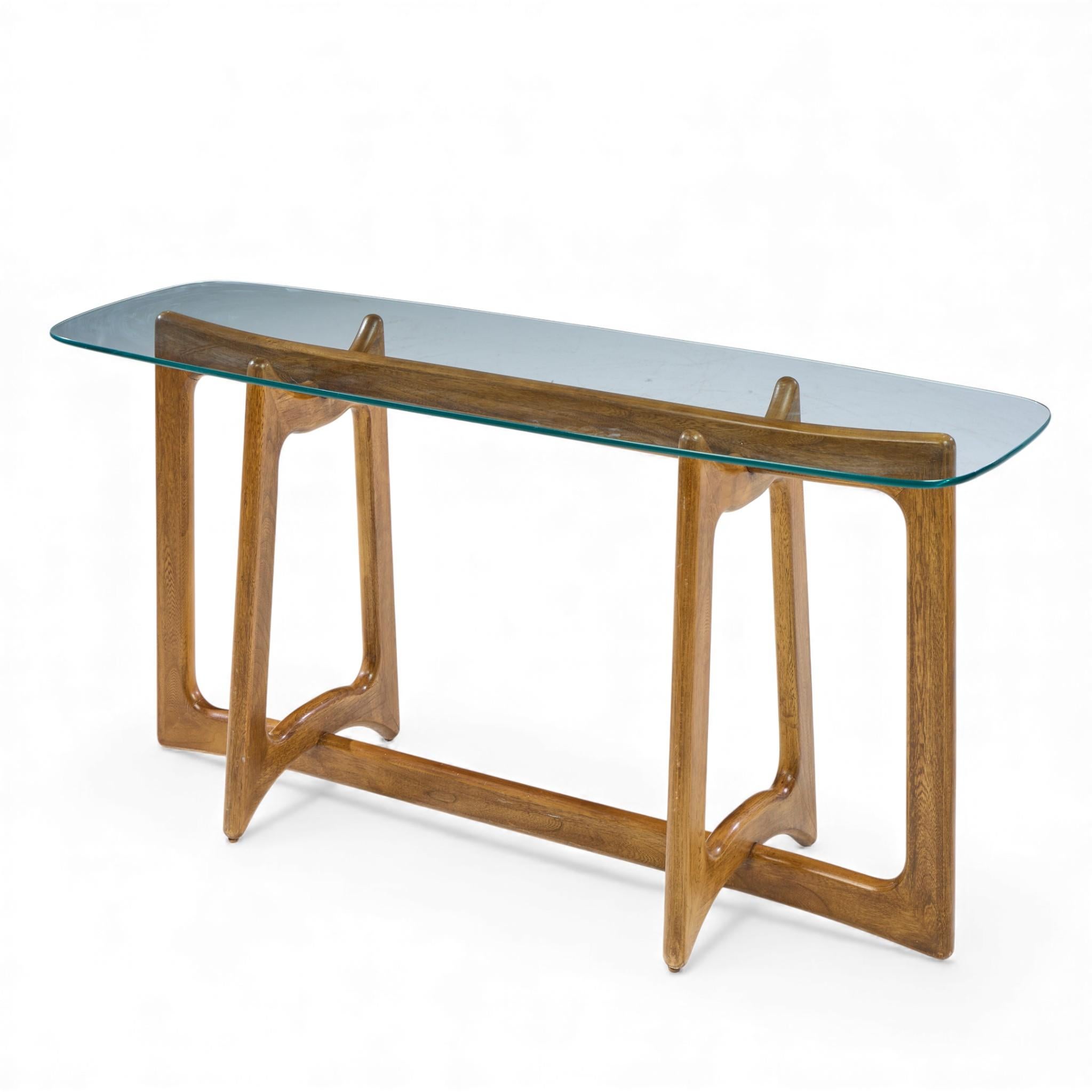 Mid-Century Modern Adrian Pearsall for Craft Associates Mid Century Sculptural Walnut Console Table For Sale