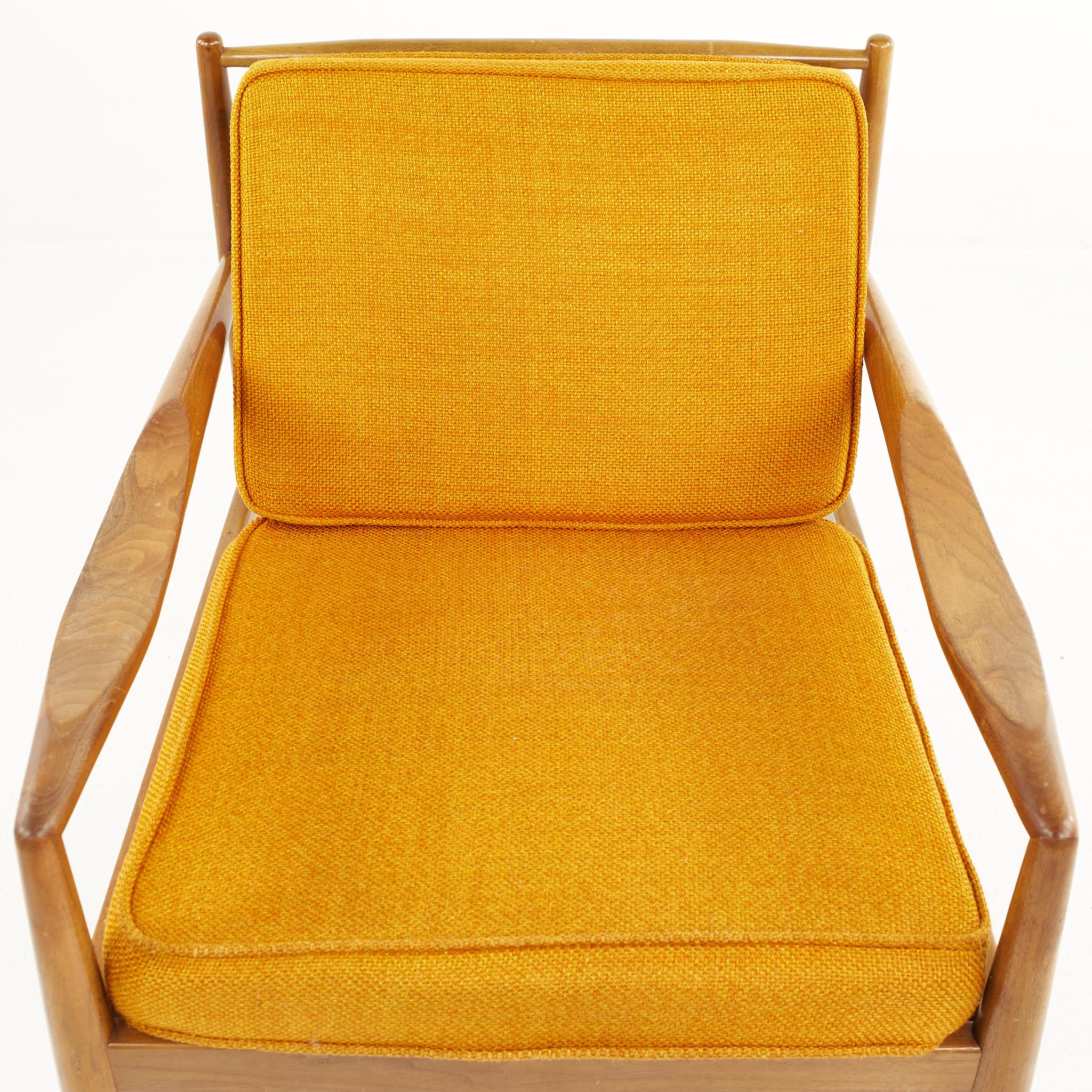 Adrian Pearsall pour Craft Associates fauteuil de salon mi-siècle à dossier fuseau en vente 2