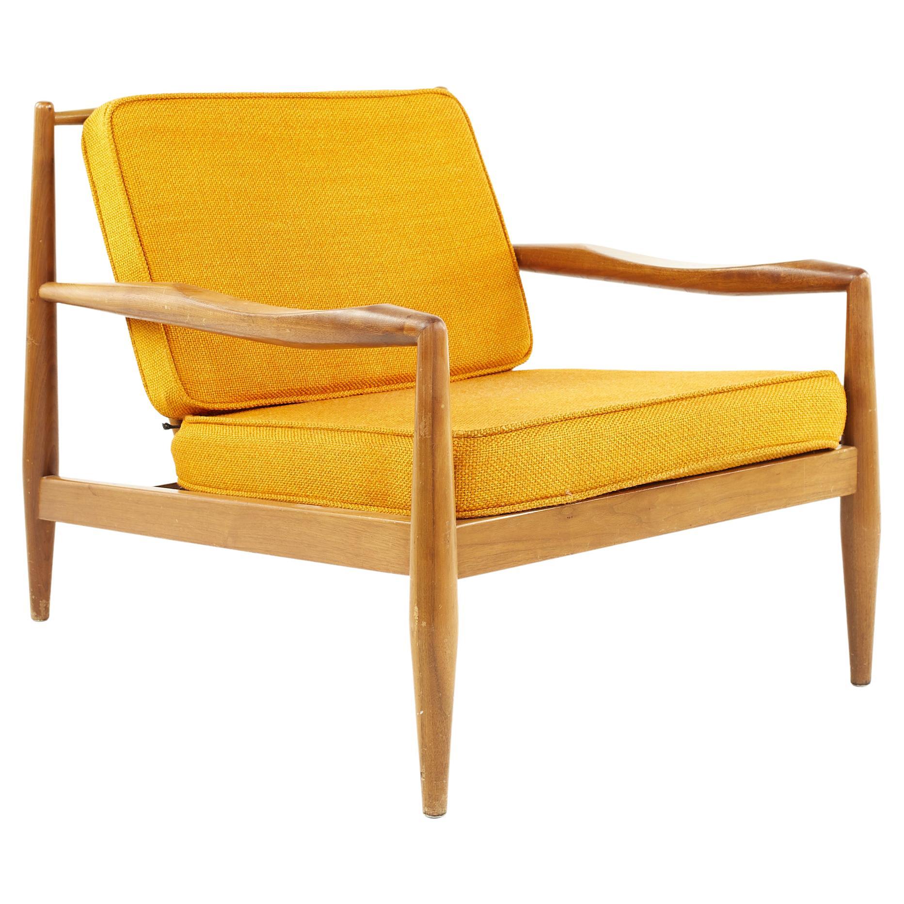 Adrian Pearsall for Craft Associates Mid Century Spindle Back Lounge Chair For Sale