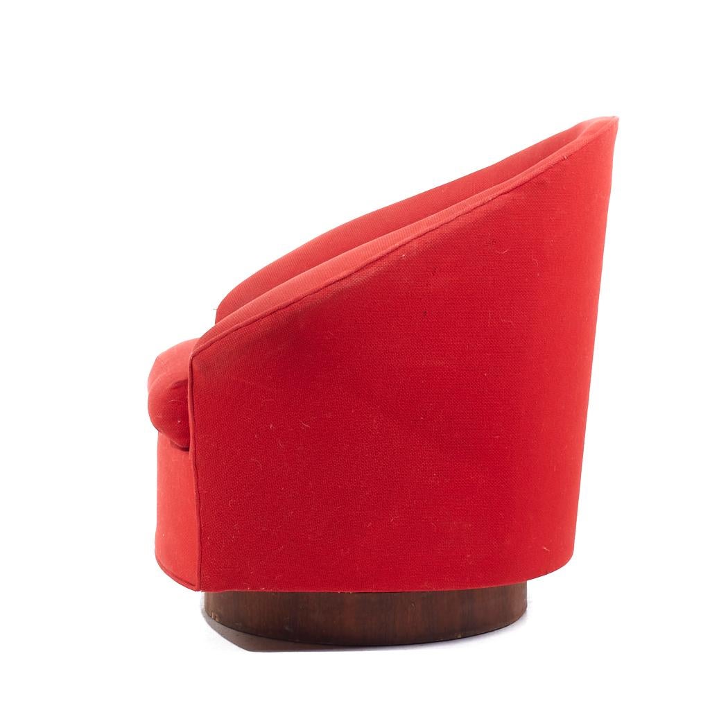 Adrian Pearsall für Craft Associates Dreh-Loungesessel aus der Mitte des Jahrhunderts im Angebot 1