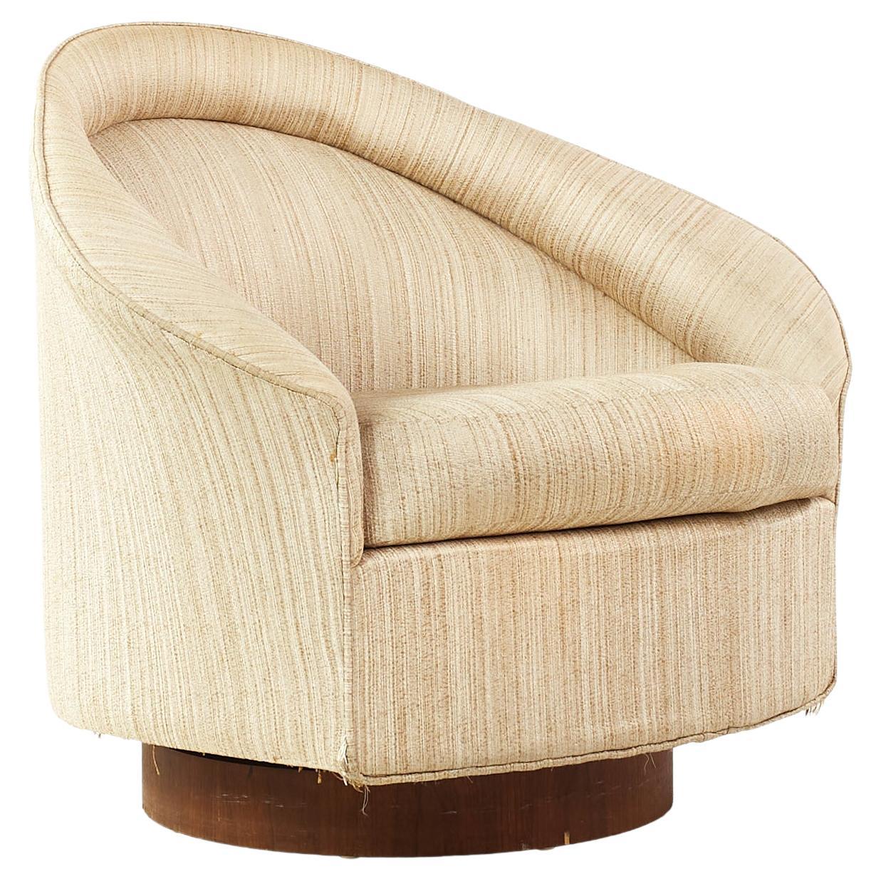 Adrian Pearsall for Craft Associates Mid-Century Swivel Lounge Chair