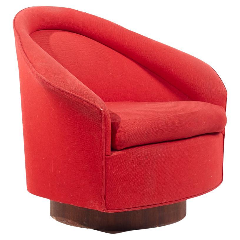 Adrian Pearsall for Craft Associates Mid Century Swivel Lounge Chair