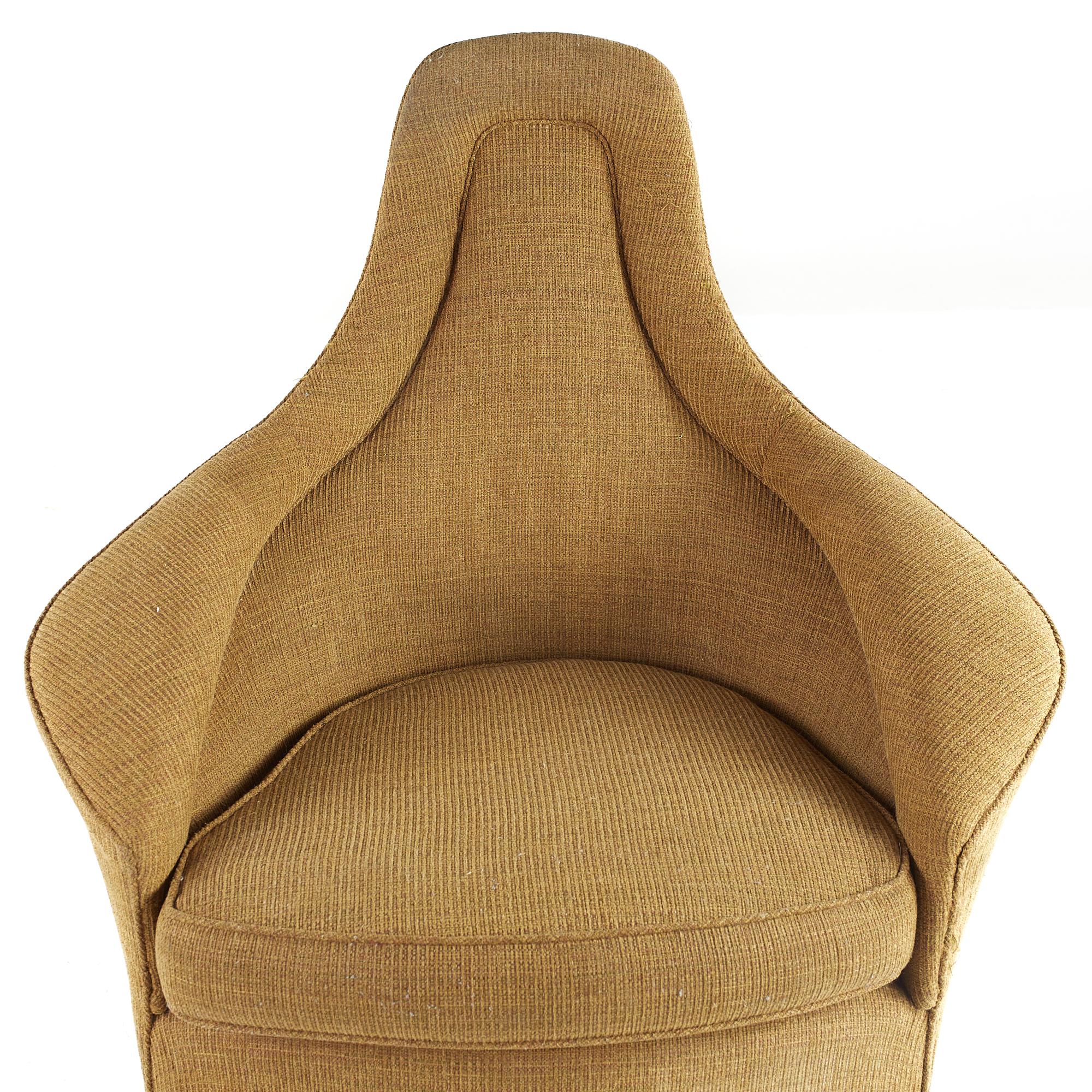 Chaise pivotante Adrian Pearsall pour Craft Associates du milieu du siècle dernier en vente 2