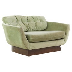 Adrian Pearsall for Craft Associates Mid-Century Tub Chair Settee