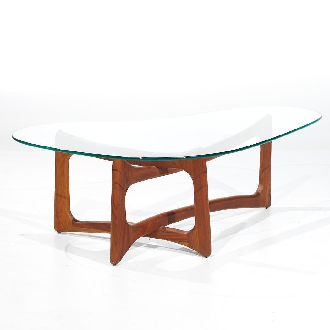Adrian Pearsall for Craft Associates Mid Century Walnut Coffee Table In Good Condition For Sale In Countryside, IL