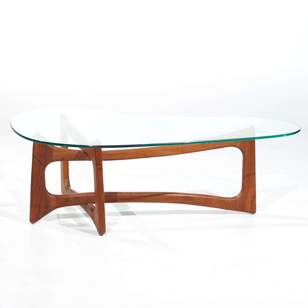 Late 20th Century Adrian Pearsall for Craft Associates Mid Century Walnut Coffee Table For Sale