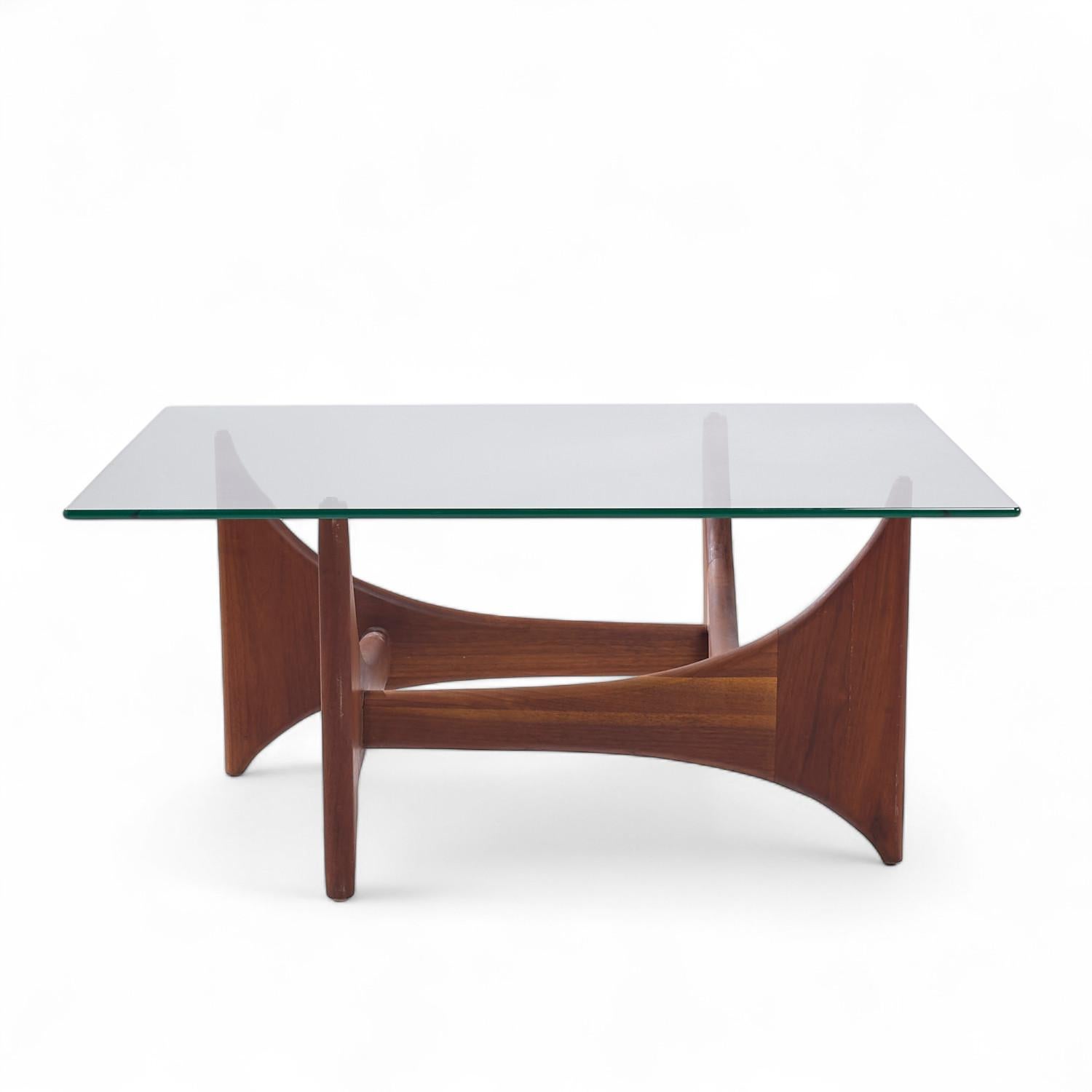 20th Century Adrian Pearsall for Craft Associates Mid Century Walnut Coffee Table For Sale