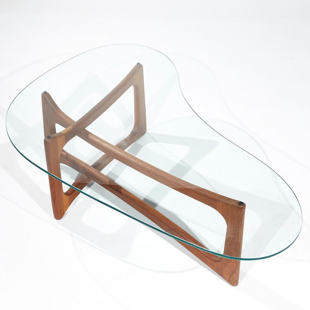 Adrian Pearsall for Craft Associates Mid Century Walnut Coffee Table For Sale 1