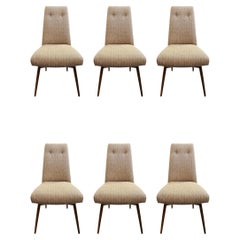Ensemble de 6 chaises de salle à manger Adrian Pearsall pour Craft Associates du milieu du siècle dernier